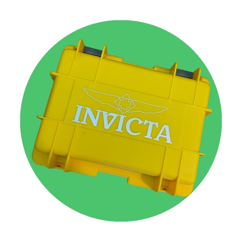 INVICTA 8 slot case- yellow